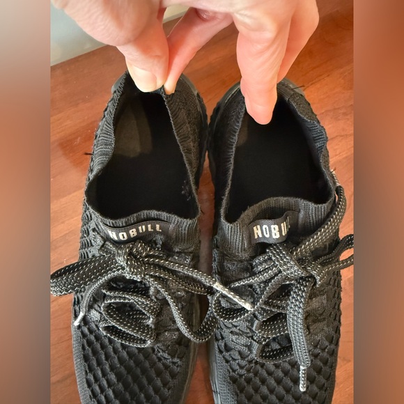 NOBULL Knit Runner Sneakers Black | Sock Style Trainer | Women’s Size W10/M8.5 - Picture 9 of 10